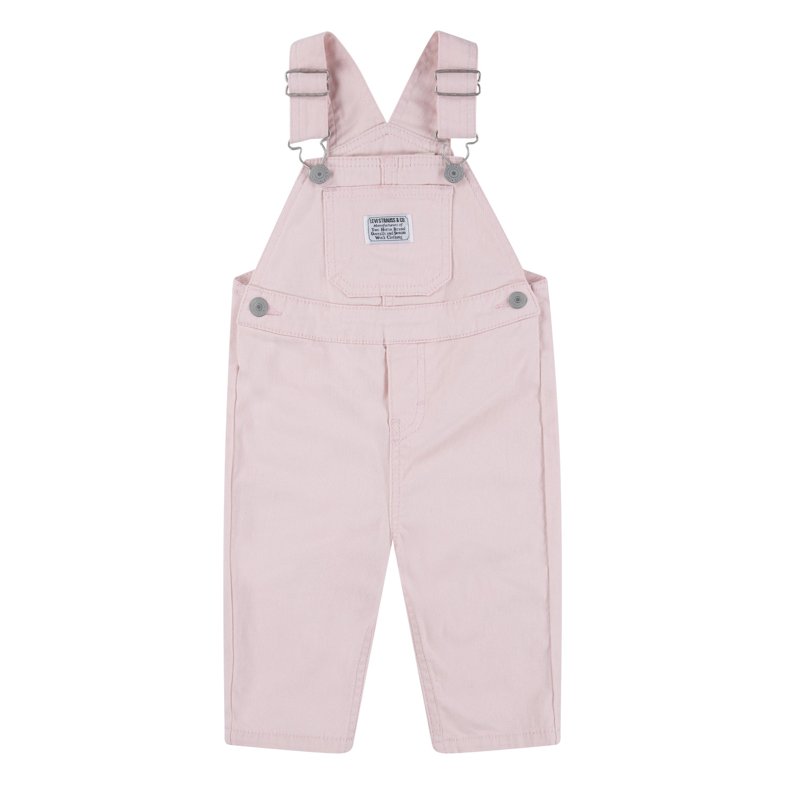 Levi's Twill Baby Boys' Denim Overalls - Pink - PINK